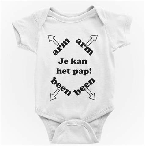 Bol Baby Rompertjes Met Tekst Arm Been Je Kan Het Pap 98 104