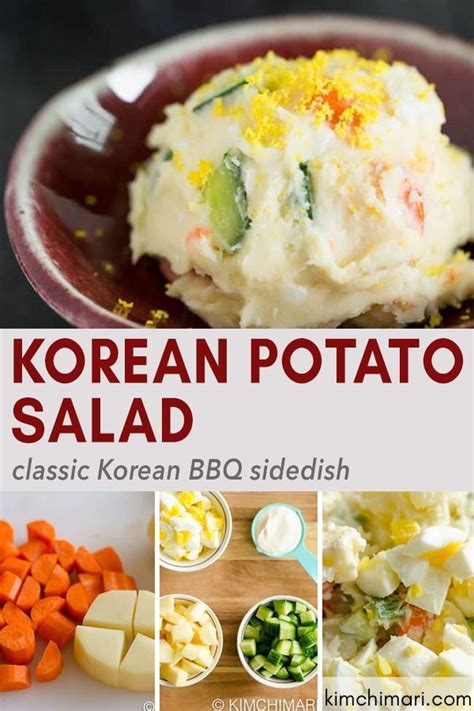 Best Korean Potato Salad Gamja Salad Recipe Korean Food Side