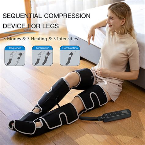 CINCOM Leg Massager With Heat Air Compression Leg Massager For