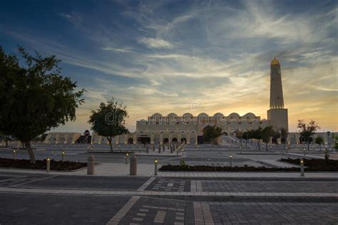 Qatar State Grand Mosque Imam Abdul Wahab Mosque Stock Image Image