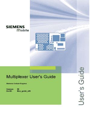 Multiplexer User's Guide - Siemens MC35i Module - Fill and Sign ...