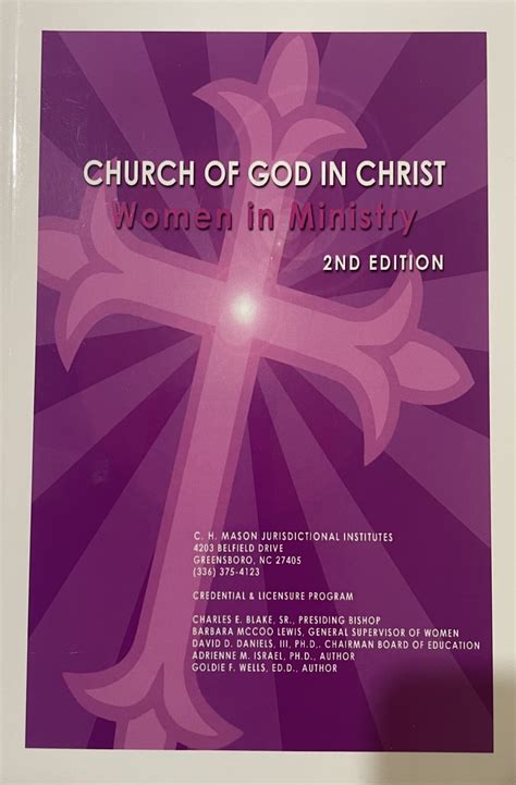 Church Of God In Christ Women In Ministry 2nd Edition South