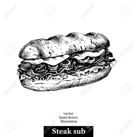 Sub Sandwich Vector at GetDrawings | Free download