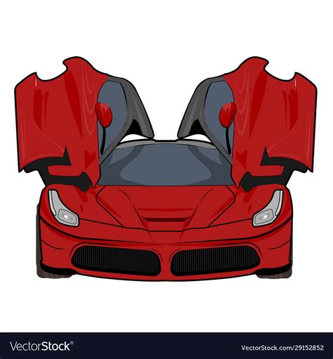 Car super ferrari Royalty Free Vector Image - VectorStock