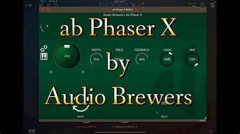 Ab Phaser X To Stage Phaser By Audio Brewers Demo For The Ipad