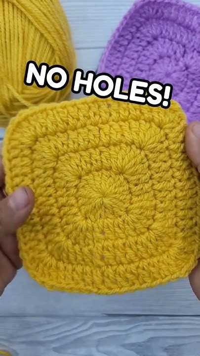 Crochet A No Holes Granny Square With My Easy Tutorial 😉 Youtube