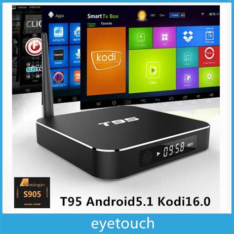 Amlogic S905 Android TV BOX Quad Core Metal Case Ott Tv Box T95 WiFi 4K