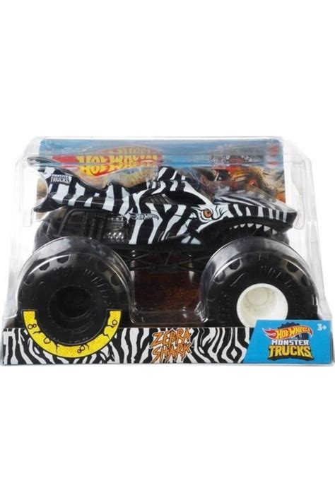 HOT WHEELS Monster Trucks 1 24 Arabalar Zebra Shark Gjg78 Fiyatı Yorumları