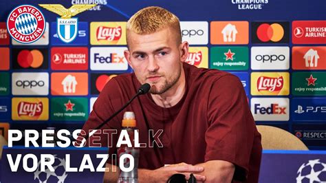 Pressetalk Mit Thomas Tuchel Und Matthijs De Ligt Vor Fc Bayern Lazio