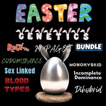 Easter Genetics Bundle Rock Days Pages Punnett Squares By All