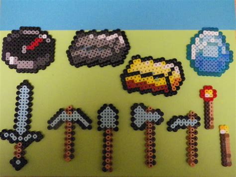 Perler Beads Perler Bead Art Fuse Beads Minecraft Birthday Card Minecraft Party Minecraft