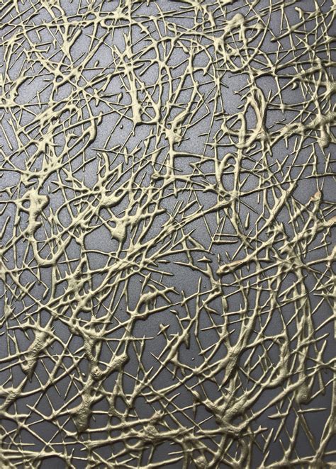 Liquid Brass & Steel Textured Wall