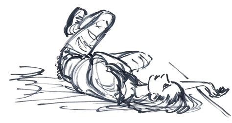 Person Lying Down Drawing