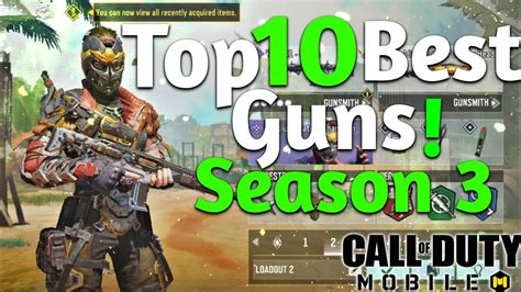 Top 10 Best Guns In Codm Season 3 Gunsmith Loadoutclass Setup Cod