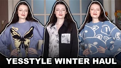 Yesstyle Haul Winter Clothing Try On Haul Skincare Review