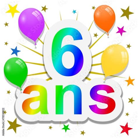 Anniversaire 6 Ans Photo Libre De Droits Sur La Banque Dimages