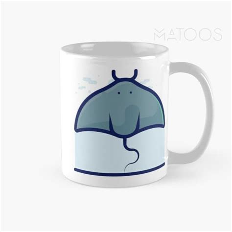 Jual Gelas Mug Hewan Desain Ilustrasi Stingray Ikan Pari Shopee