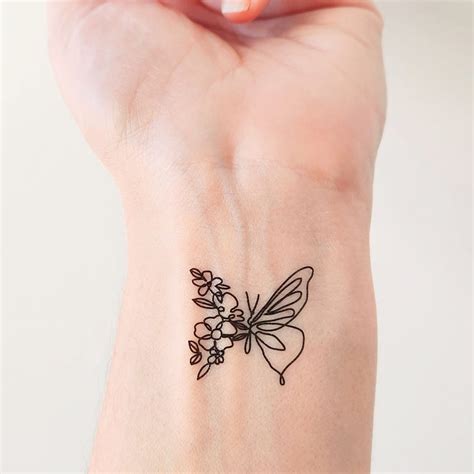 Small Flower Tattoo Etsy