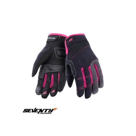 Manusi Moto Textile Dama Sd C Black Pink Seventy Sd Moto