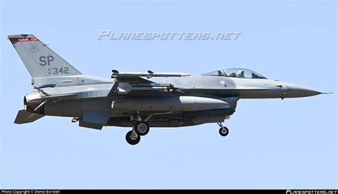 91 0342 United States Air Force General Dynamics F 16cj Fighting Falcon Photo By Demo Borstell