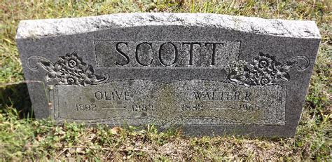 Walter Rufus Scott Find A Grave Memorial