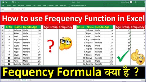 Using Frequency Function In Excel How To Use Frequency Formula In