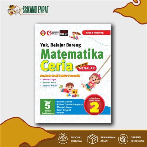 Jual Yuk Belajar Bareng Matematika Ceria SD MI Kelas 2 Kur Merdeka