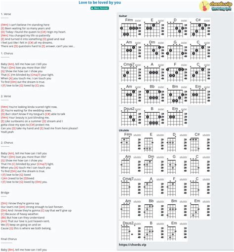 Chord Love To Be Loved By You Tab Song Lyric Sheet Guitar