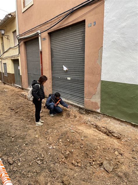 Las Obras Del Barrio De San Ant N Sacan A La Luz Un Tramo De La Muralla