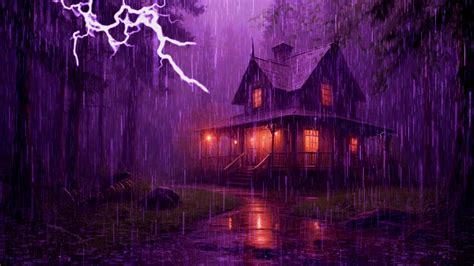 Heavy Rain To Sleep Fast Tonight Pouring Rain Sounds And Thunderstorm