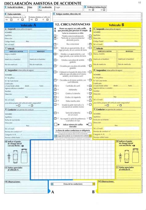 C Mo Rellenar Un Parte Amistoso De Accidente Paso A Paso