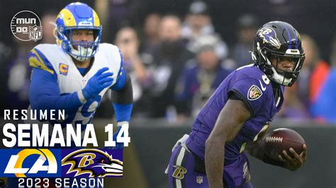 Los Angeles Rams Vs Baltimore Ravens Semana 14 NFL 2023 NFL