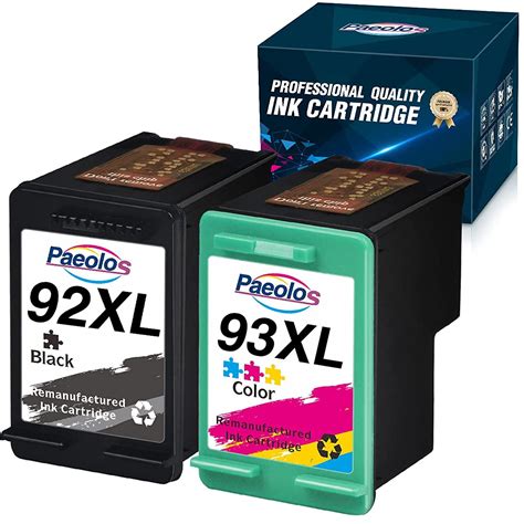 Two Black And Color Ink Cartridges Next To Each Other