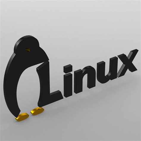 Linux Logo 3d Model By 3dlogoman