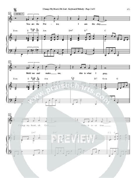 Change My Heart Oh God Sheet Music Pdf Eddie Espinosa Praisecharts
