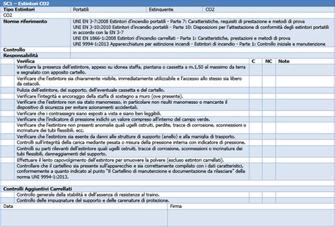 Registro Dei Controlli Antincendio Ed Rev Del Novembre