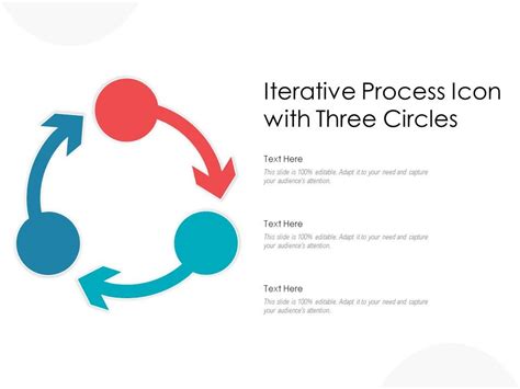 Iterative Process Icon With Three Circles Powerpoint Slides Diagrams