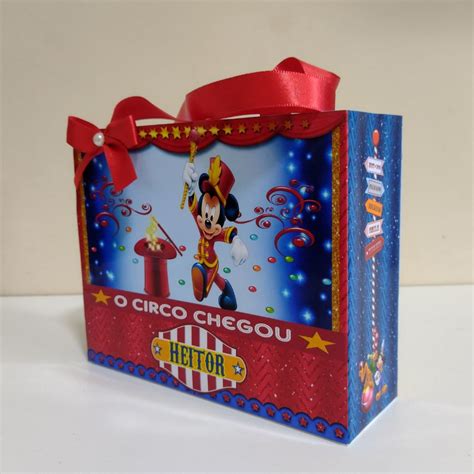 Sacolinha Personalizada Circo Do Mickey Elo Produtos Especiais