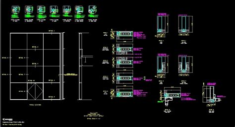 Details Curtin Wall Glass Facade DWG Detail For AutoCAD