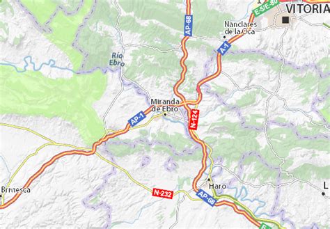 Carte Michelin Miranda De Ebro Plan Miranda De Ebro Viamichelin