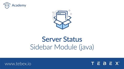 Tebex Server Status Sidebar Module Java Youtube