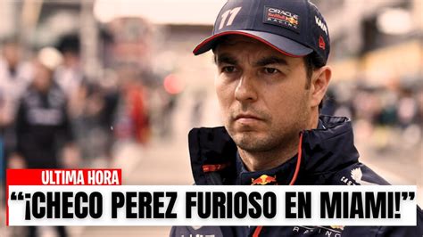 F Hoy Checo P Rez Furioso Tras Frustraci N De La Qualy En El Gp De