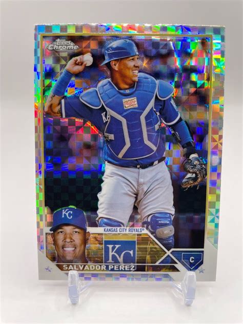 Topps Chrome X Fractor Salvador Perez Kansas City Royals Ebay