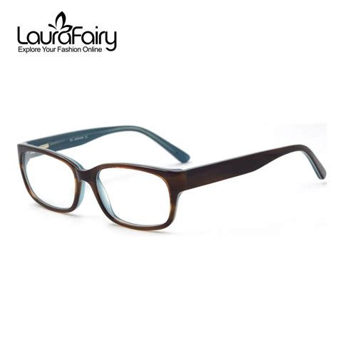 Laura Fairy Men Women Glasses Frame High Quality Color Block Acetate