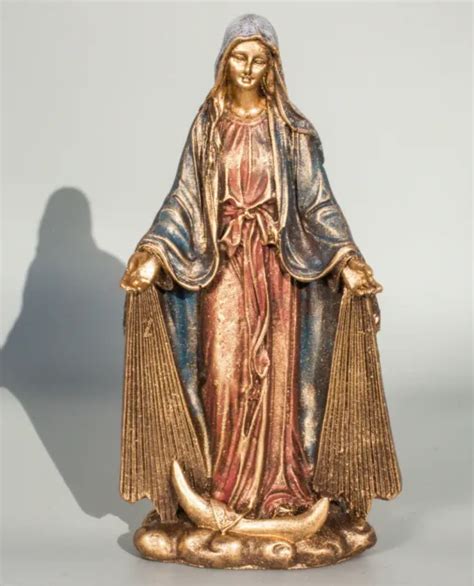 Our Lady Statue Blessed Virgin Mother Mary Sculpture Christian Religious Ts 5774 Picclick Au