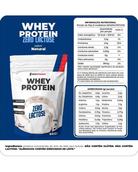 Whey Protein Zero Lactose G New Nutrition Alta Qualidade E Sem