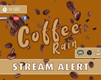 Animated Coffee Shop Overlay Screen Mega Pack Stream Alerts Etsy Canada