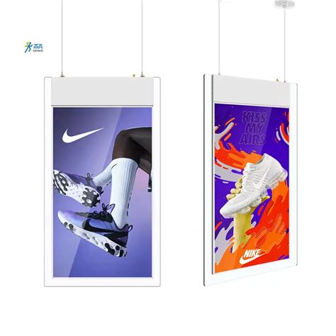 55inch Hanging Display Double Sided LCD Advertising Player Digital