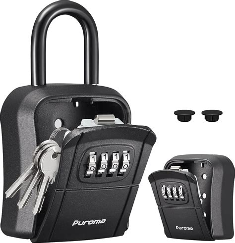 Amazon Puroma Key Lock Box Portable Combination Lockbox Wall