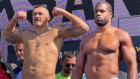 Usyk Vs Dubois Full Card Weigh In Face Off Video